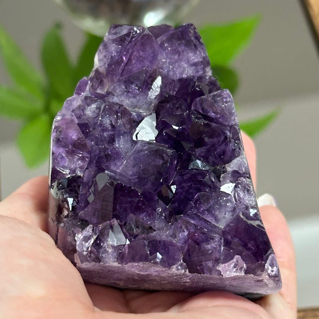 【超高品質】 最高級 濃い ウルグアイ産 大粒 アメジストドーム 原石