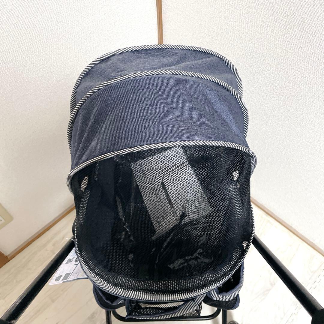 新品 タグ付き GEX わんわんカート スーパーライト 犬用カート デニム柄