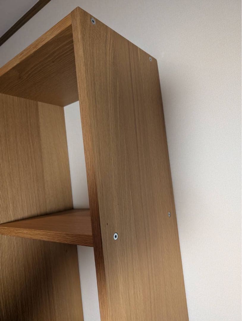 ■送料込■無印良品 スタッキングシェルフオーク材 木製棚家具 棚 ボックス