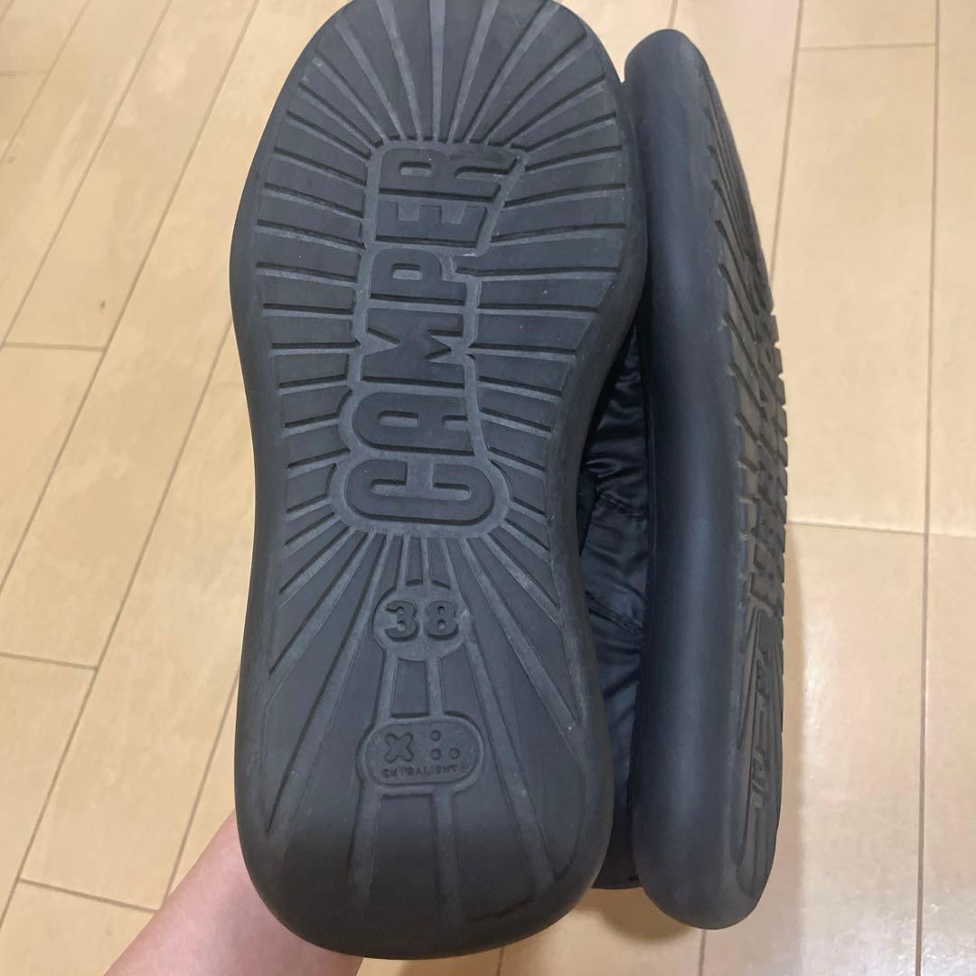 カンペール　美品　フラットシューズ　ブラック　38