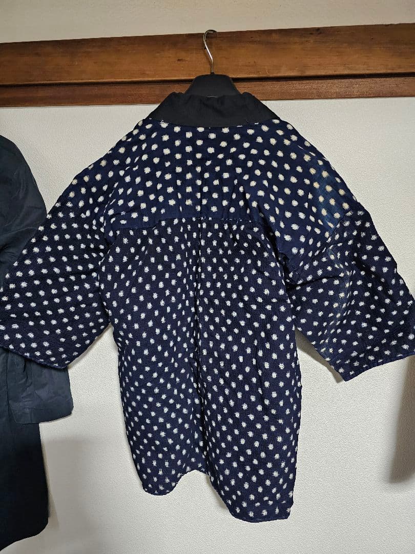 野良着　襤褸　刺し子　雪柄　藍染