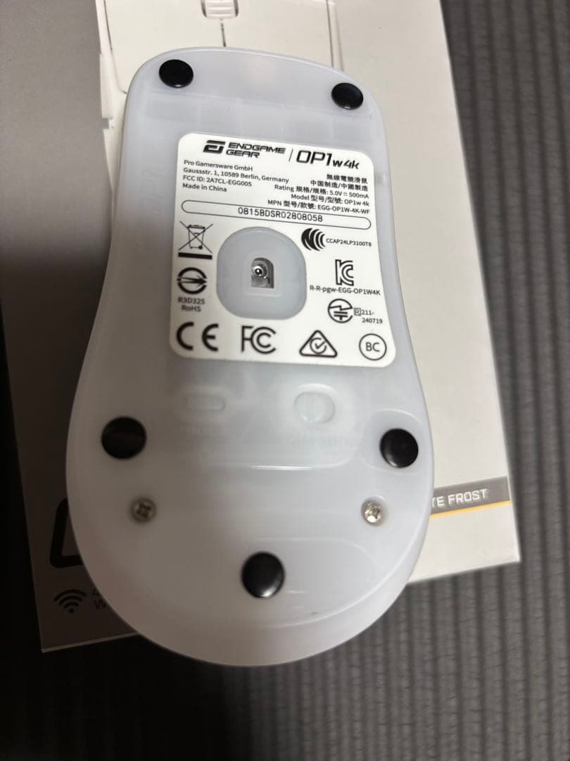 ENDGAME GEAR OP1 4k ワイヤレス ホワイトフロスト