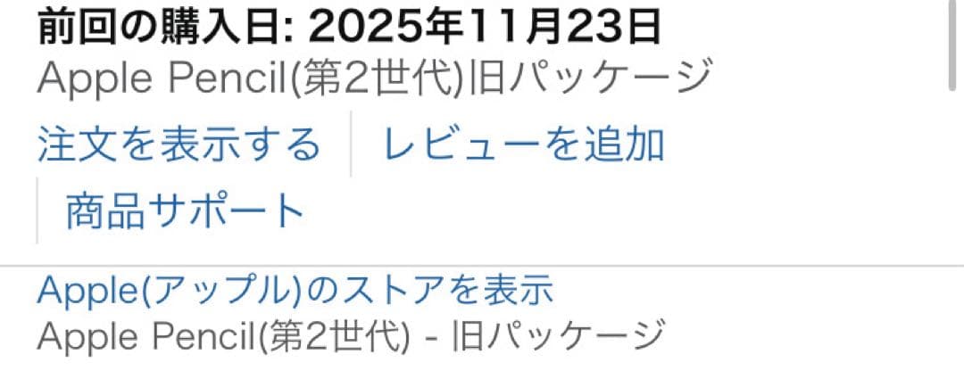 Apple Pencil アップルペンシル　第二世代　本体のみ