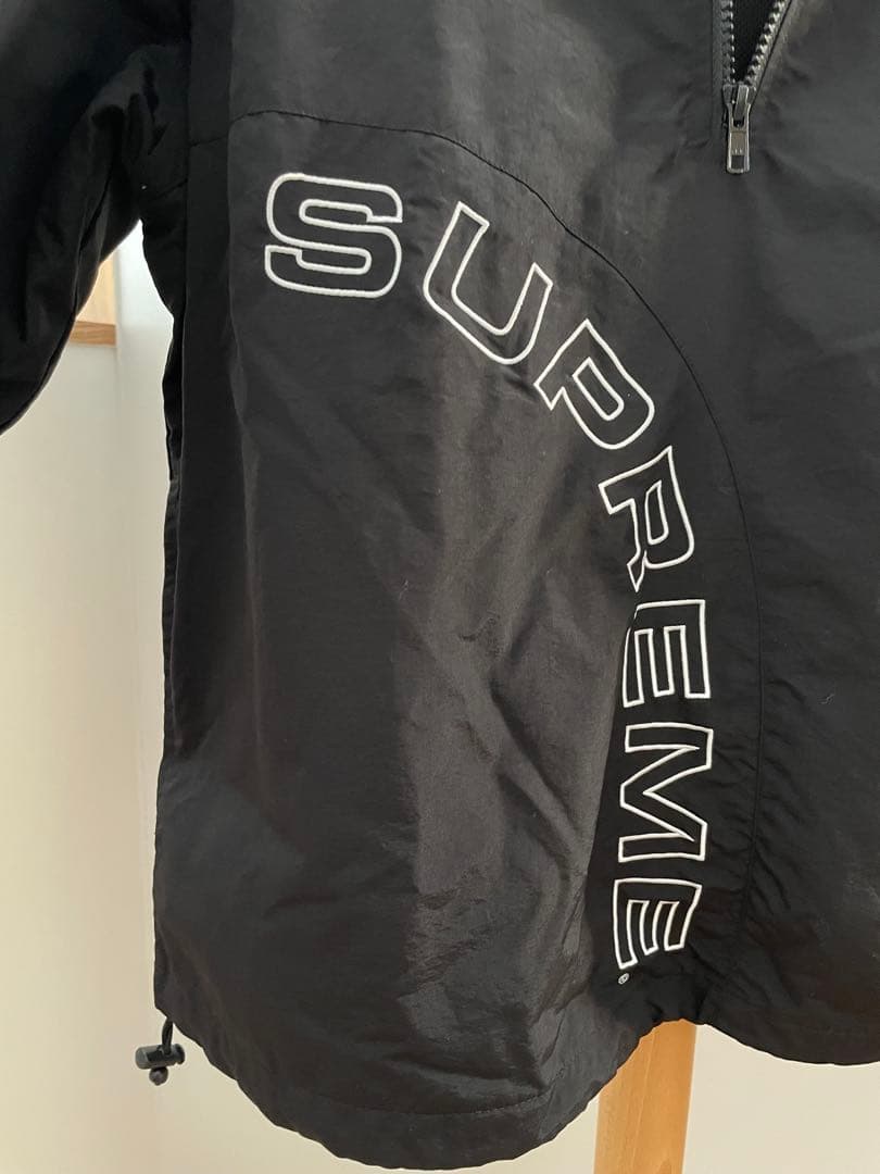 SUPREME Corner Arc Half Zip Pullover 黒 S
