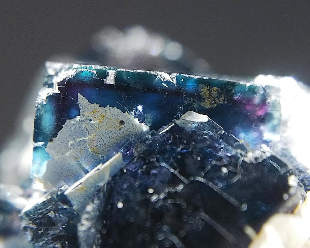 425 オコルス鉱山産 ティールブルー ブルー パープル フローライト