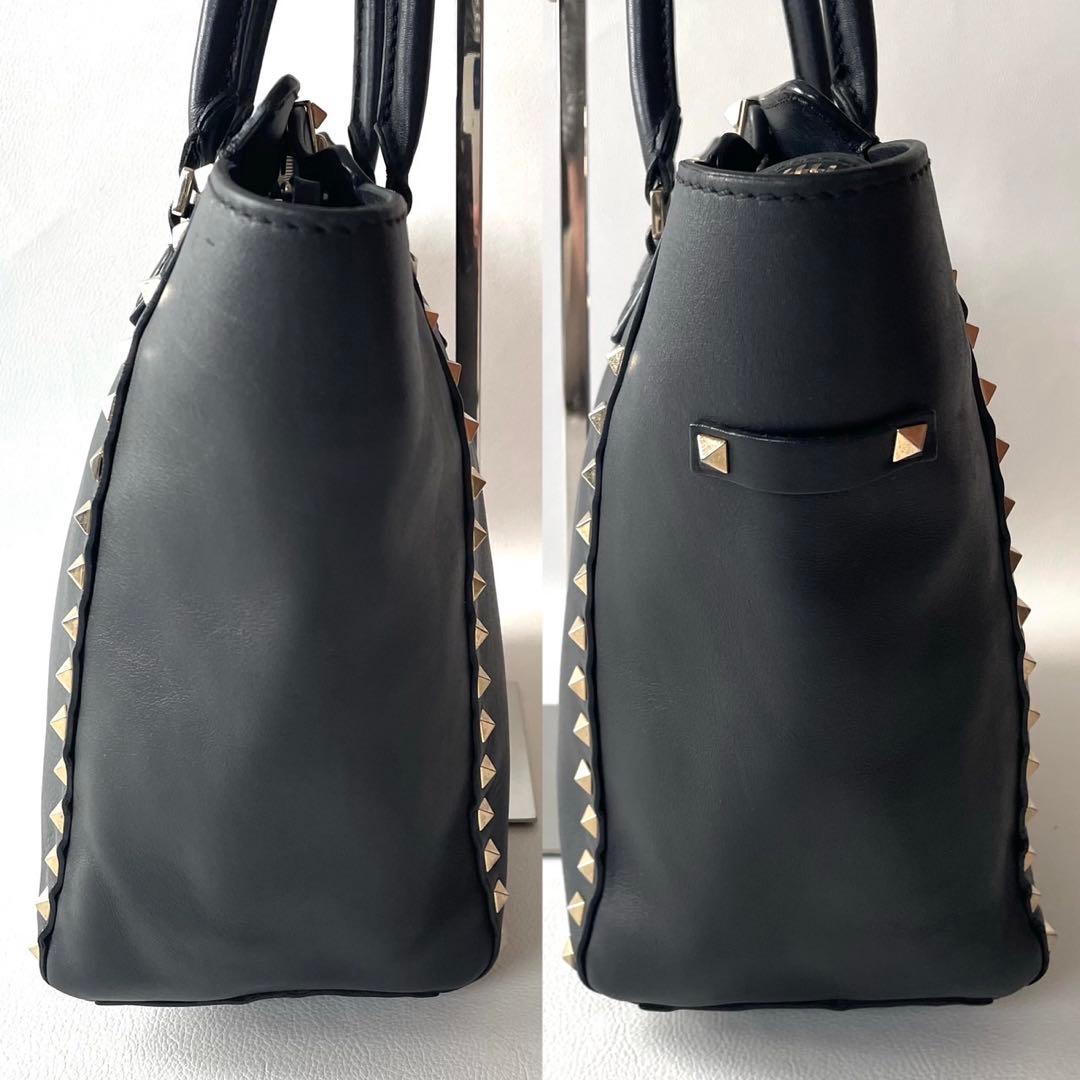 ヴァレンティノガラヴァーニ ロックスタッズ 2WAY ショルダーバッグ 黒