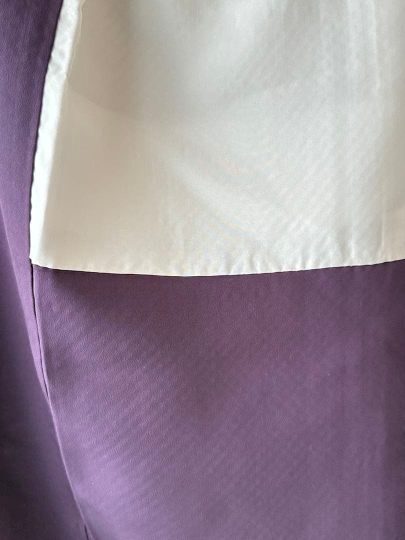 総絞り 訪問着 正絹 枝葉模様 幾何学文様 身丈155cm (新品未着用品)