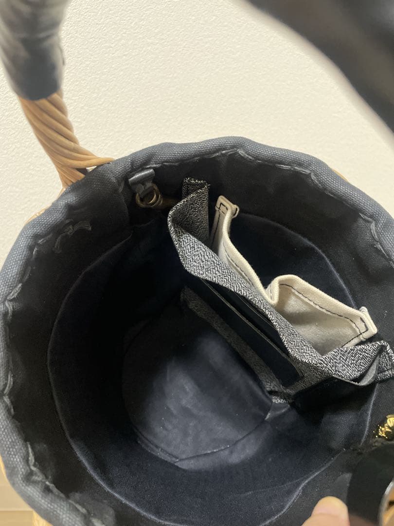 ◆ eb.a.gos（エバゴス）◆ブライドル バケツM バスケット ブラック