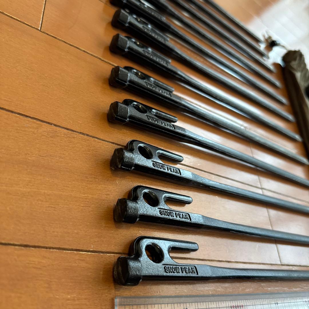 スノーピーク　 peak　ペグハンマー&ソリッドステーク30を12本