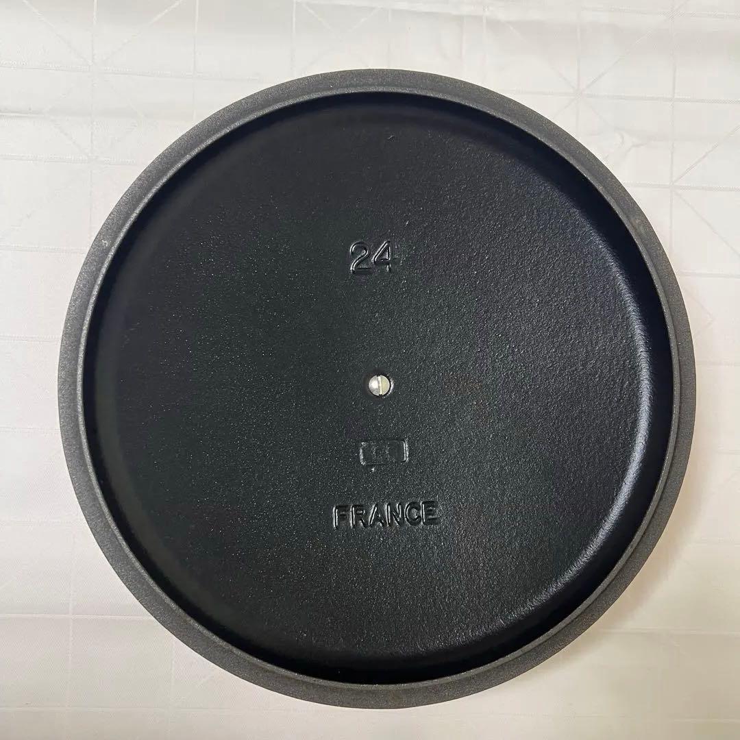 【美品】LE CREUSETル・クルーゼマルミット24cm シグニチャーオレンジ