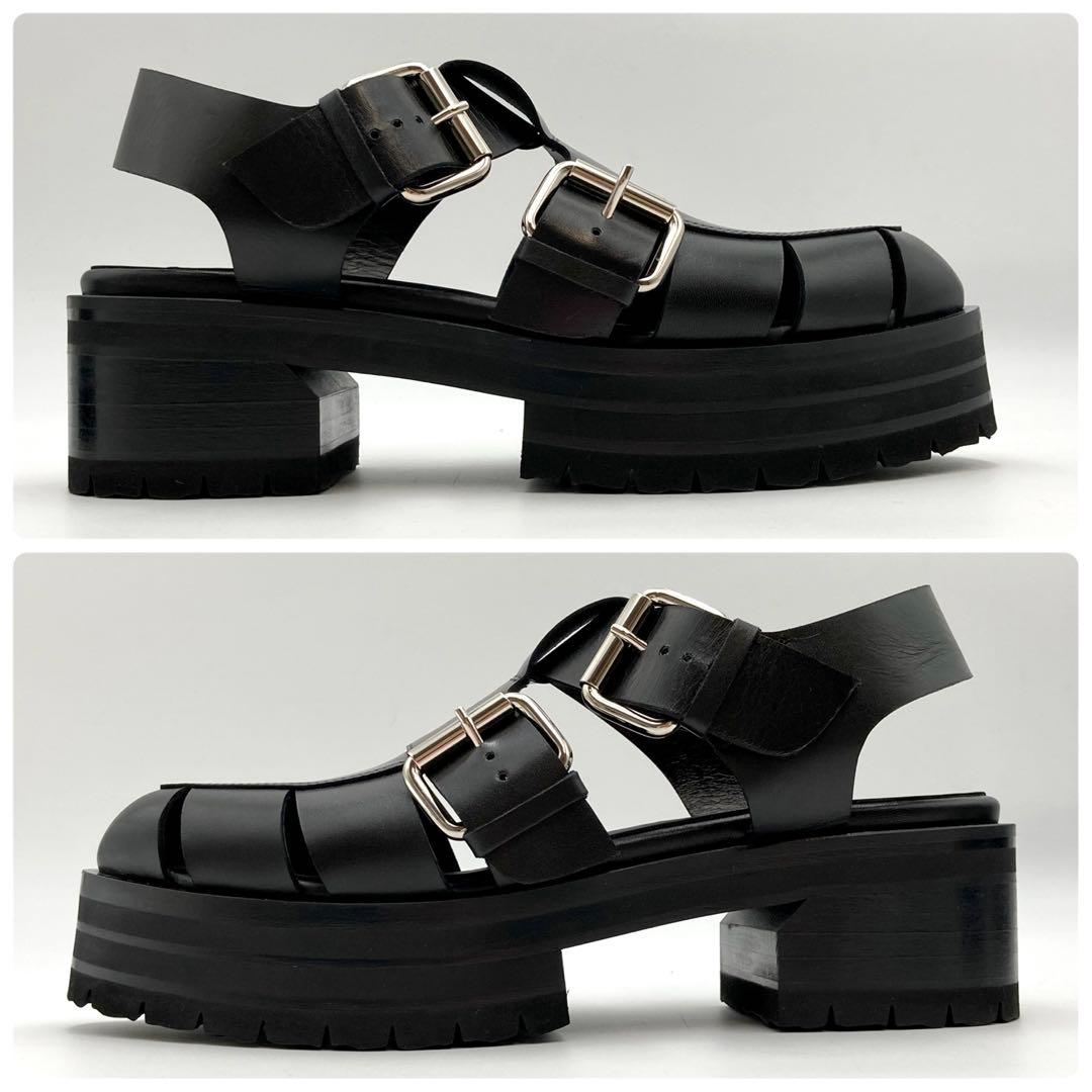 Koko！未使用級✨ ピエールアルディ グルカサンダル 黒 レザー 39