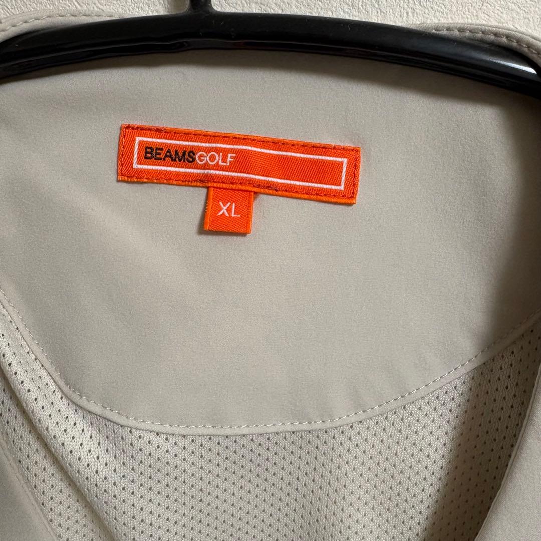 試着のみ ビームスゴルフ　BEAMS GOLF ノーカラーブルゾン　中綿入り