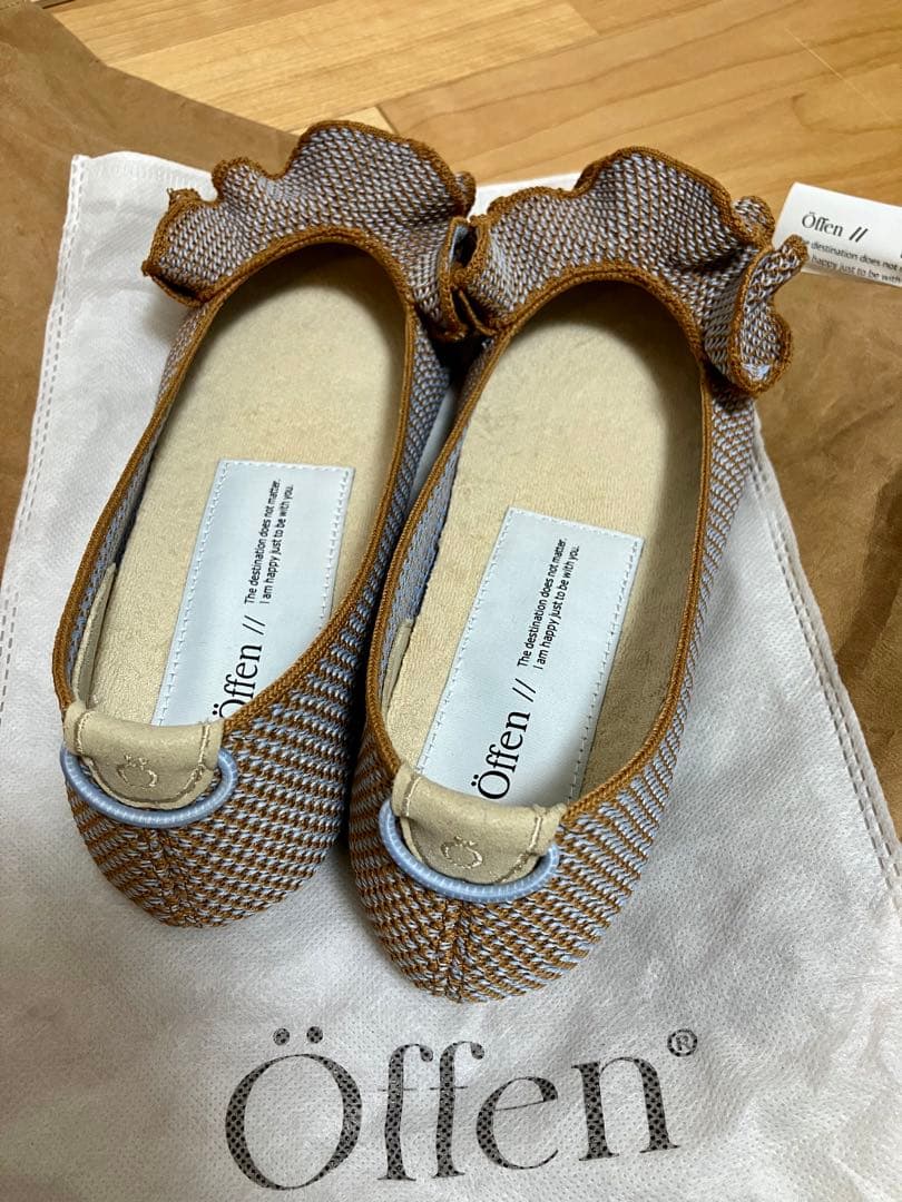 【未使用】Öffen オッフェン pointed-FRIN フリルパンプス 38