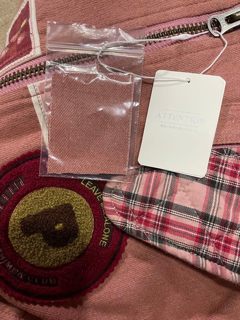 ゆ*♡様 ピンクハウス PINKHOUSE イチゴ刺繍 ワッペンデニム中綿コート