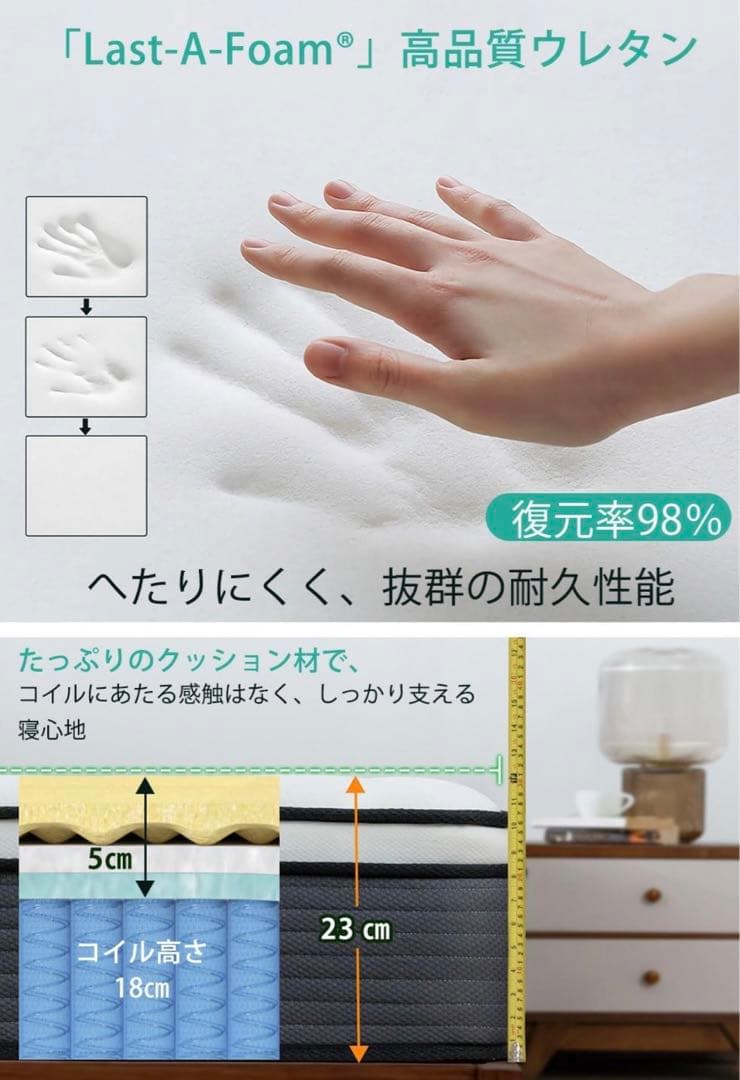 M0126-5 queen rose クイーンローズ ポケットコイル マットレス