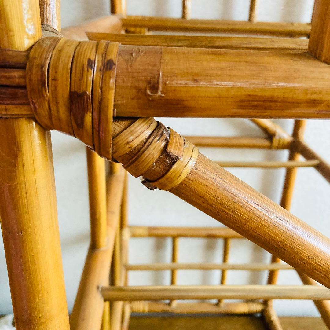 昭和レトロ ラタン 籐 4段チェスト ヴィンテージ