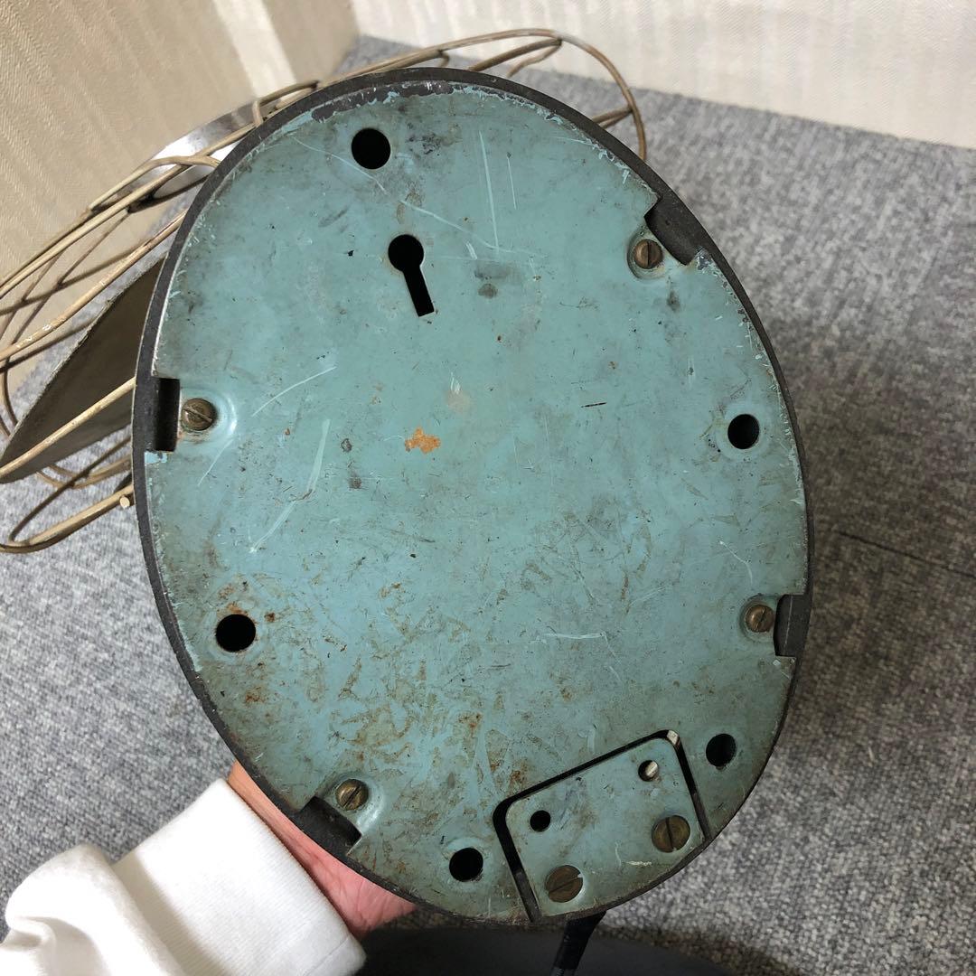 完動品 昭和レトロ 三菱 鉄羽根 3枚羽根 扇風機 羽根径30cm アンティーク