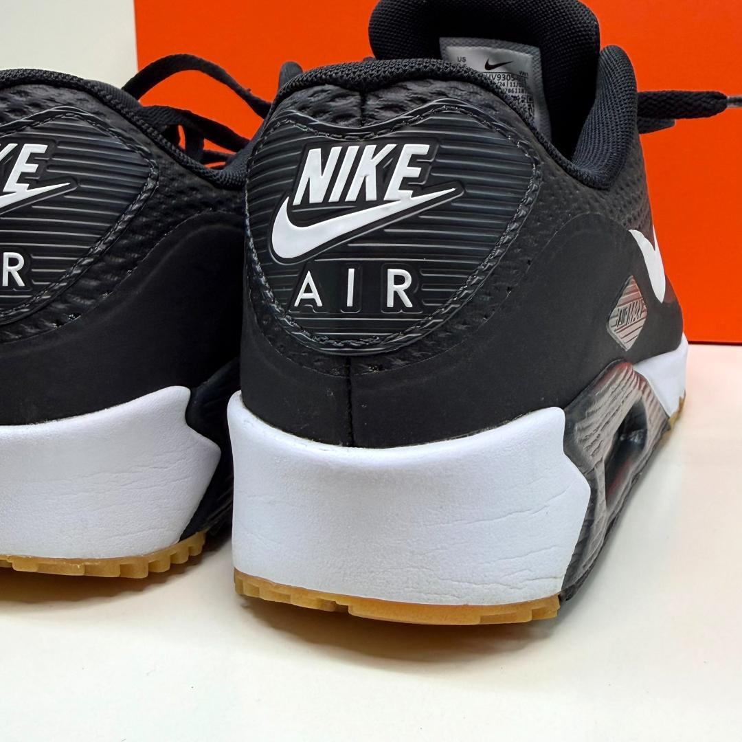 【美品】ナイキ エアマックス90 ゴルフ \"ブラック／ホワイト\"