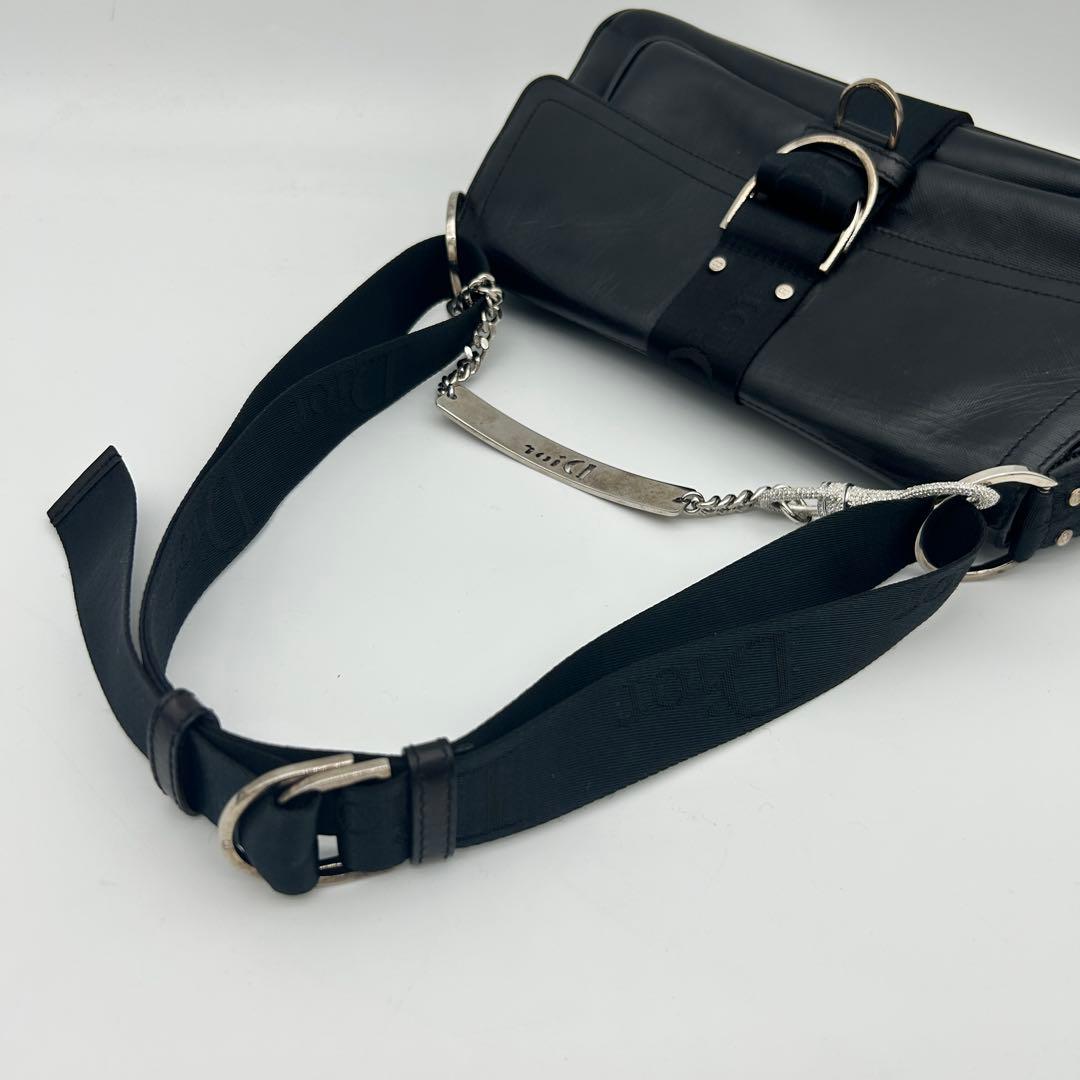 クリスチャンディオール ハードコア ショルダーバッグ ブラック　希少　レザー