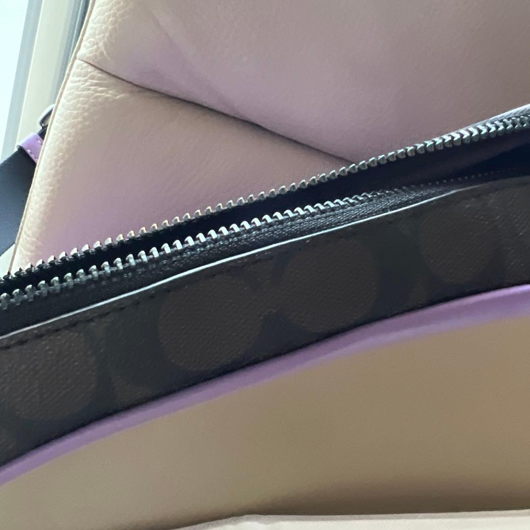 COACH パープル ボディバッグ