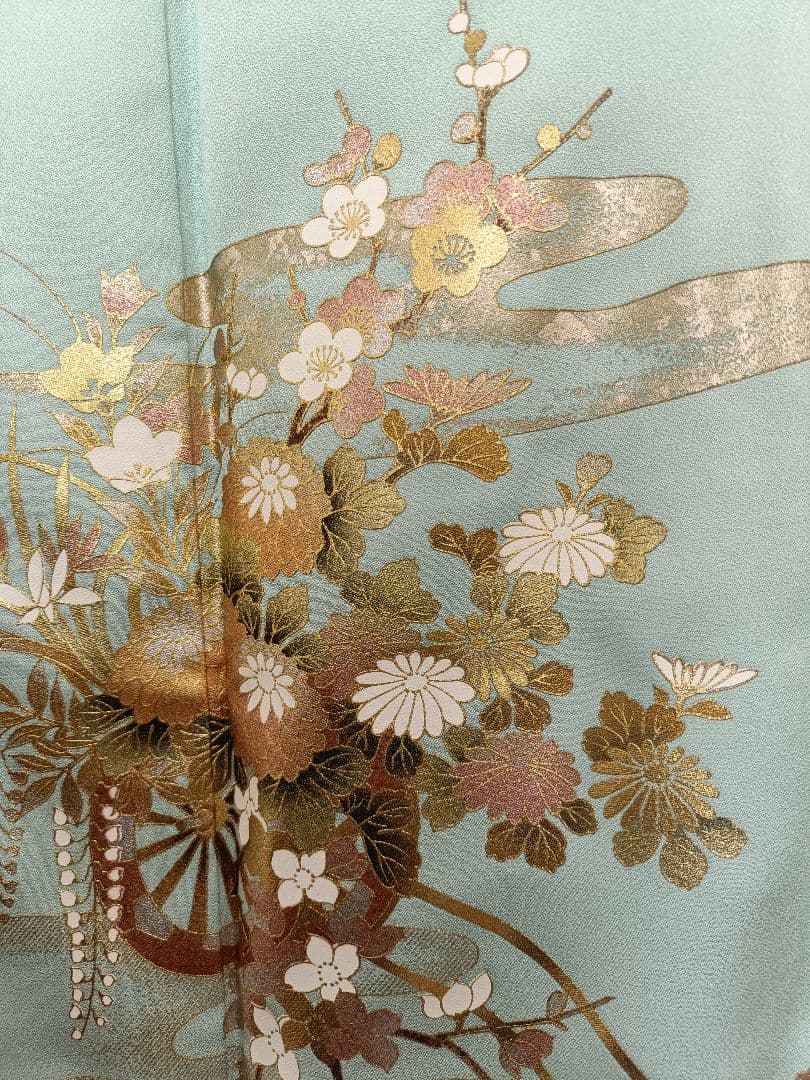 正絹訪問着（作家物）　フルセット4点　卒業式　入学式　宮参り　七五三