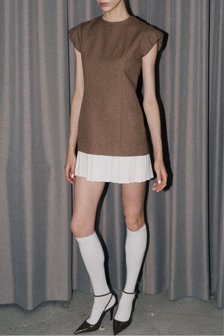 THE TOÉ Leopold Tweed Dress ワンピース