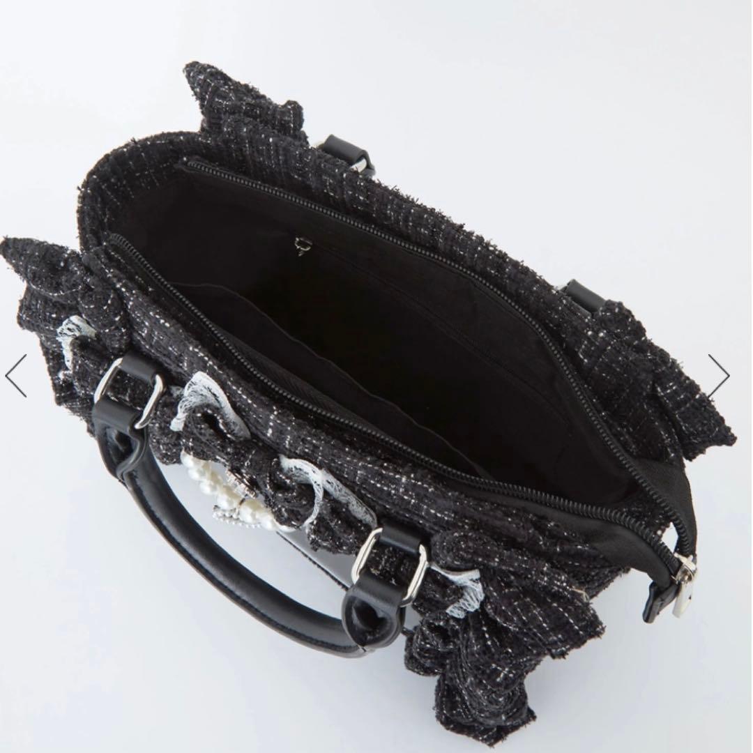 Ank Rouge 確定ファンサのおまじないツイードバッグ 小 痛バッグ