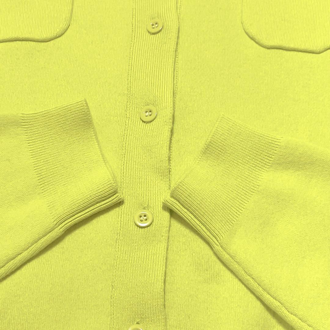 完売品★未使用級★キャバン　コットンカシミヤ クルーネックカーディガンS(673