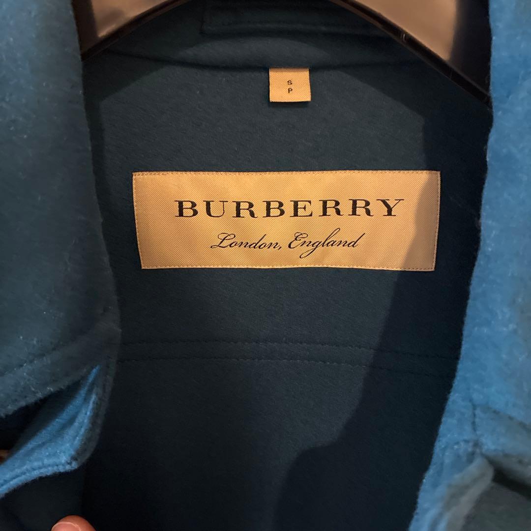 BURBERRY ダッフルコート 青