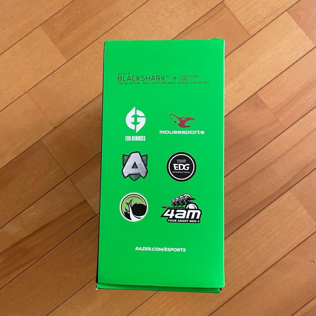 Razer BlackShark V2 + USBサウンドカード 美品ヘッドホン