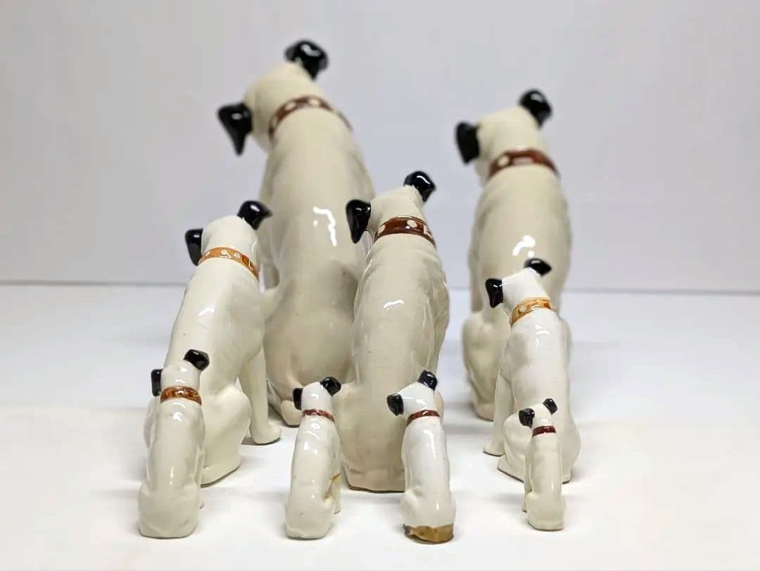 ビクター ニッパー 陶器製置物セット 9体