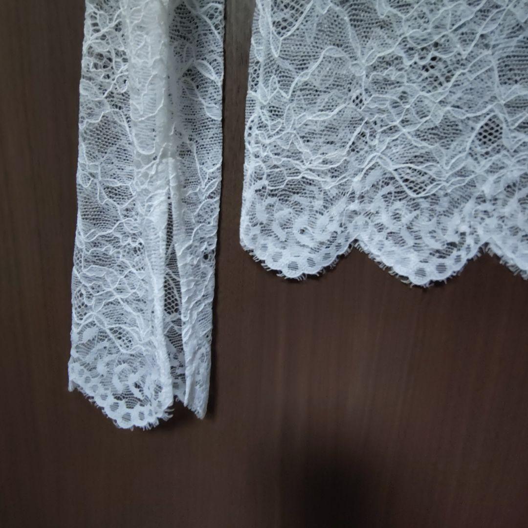 「めぐっち様」ウォッシャブルラッセルレースＴブラウス