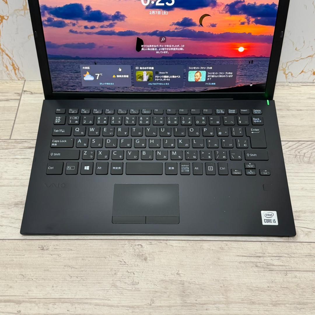 ノートPC VAIO Windows11 10世代i5 8GB SSD256