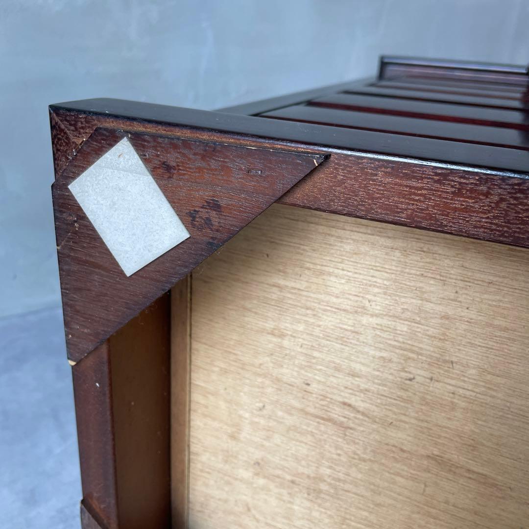 桜材 葉隠 民芸家具 木製 6段抽斗 小箪笥 ナイトテーブル サイドボード