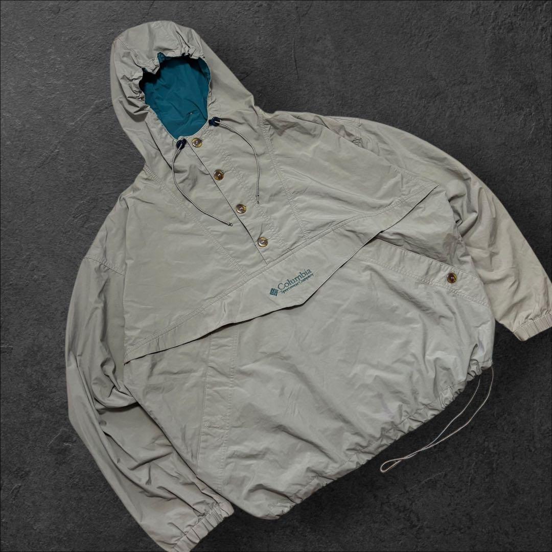 90sColumbiaコロンビアナイロンアノラックジャケットアウトドア2XL古着