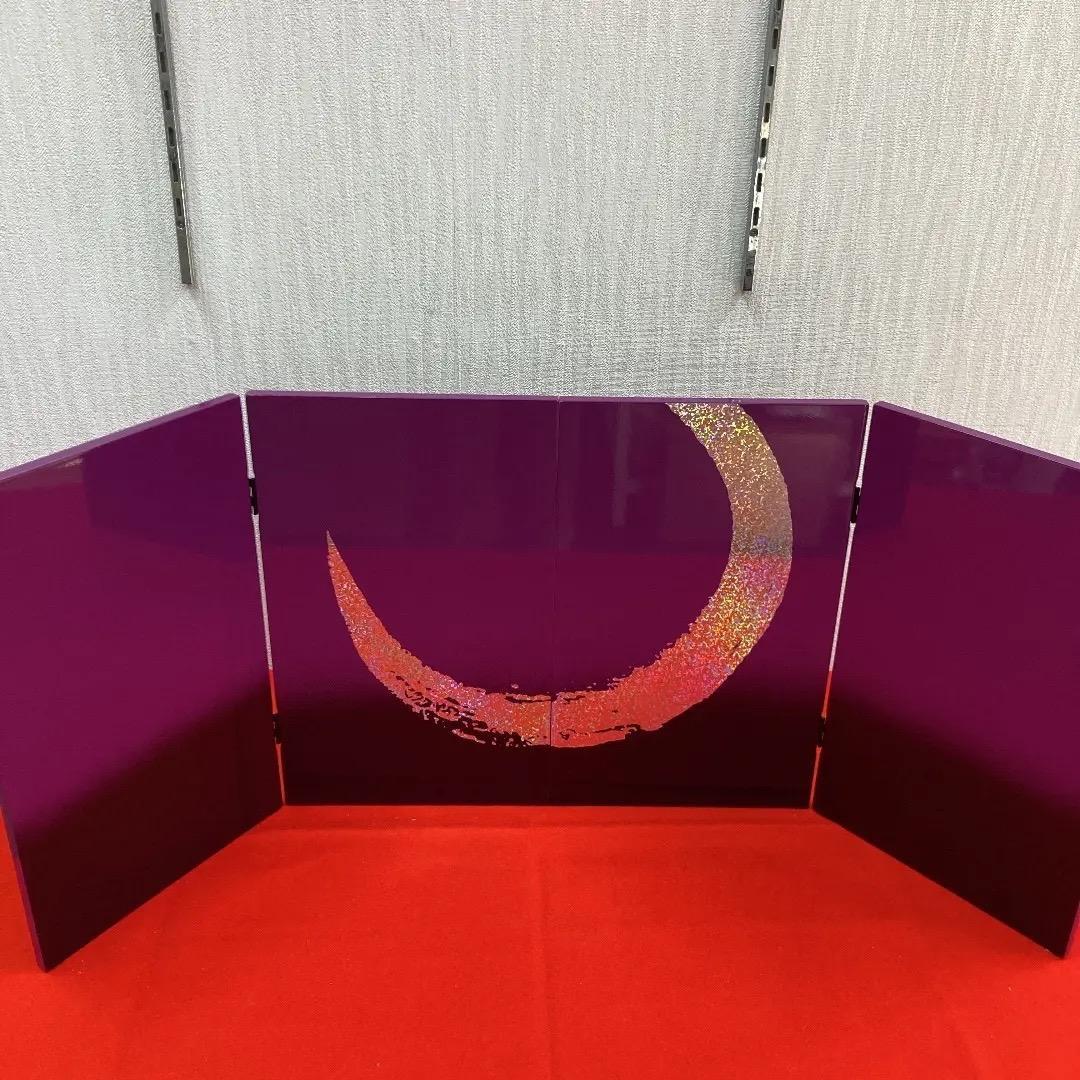 F25-6 山本寛斎雛飾り　雛飾り台屏風のみ　雛人形台屏風　ひな人形　巾75㎝位