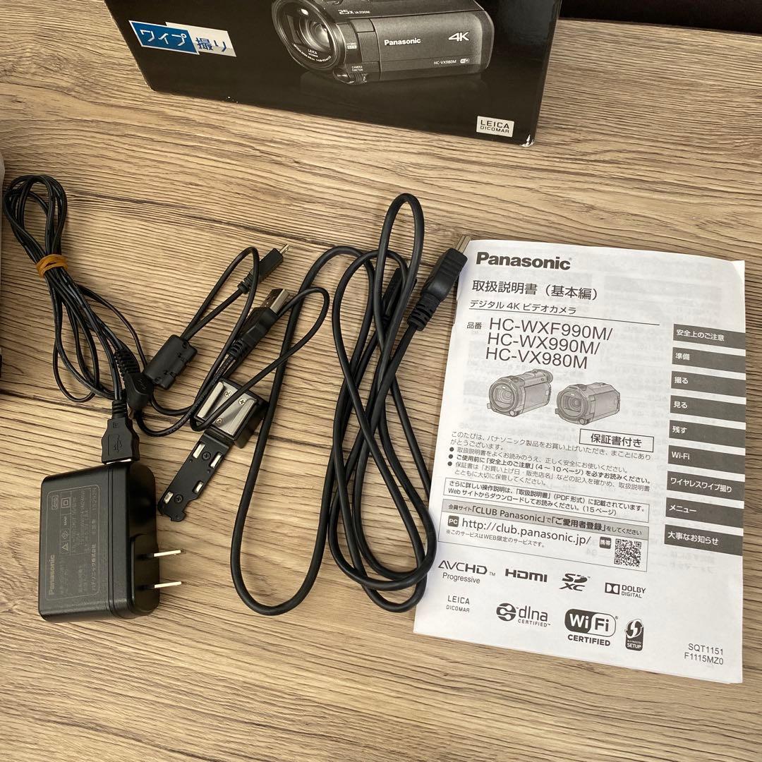 Panasonic HC-VX980M 4Kビデオカメラ 本体