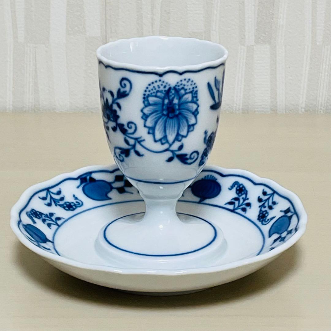Meissen マイセン ブルーオニオン エッグスタンド エッグカップ 3客