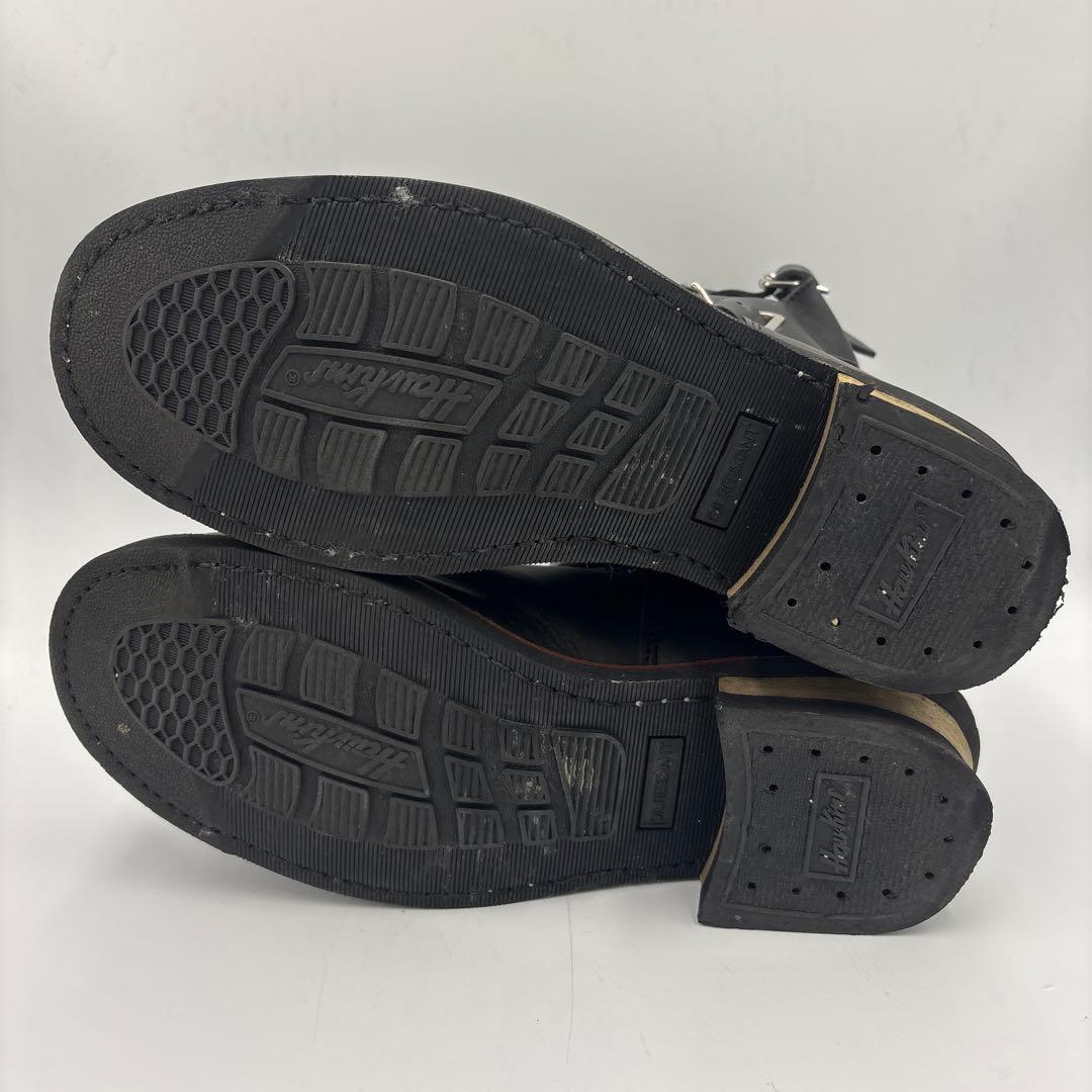 ホーキンス ショート エンジニアブーツ【43】27.5ブラック スチールトゥ