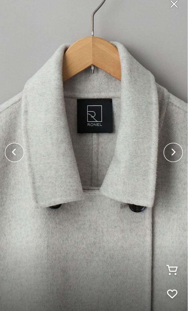 未使用　Ronel by coen ウールコート　リバーコート