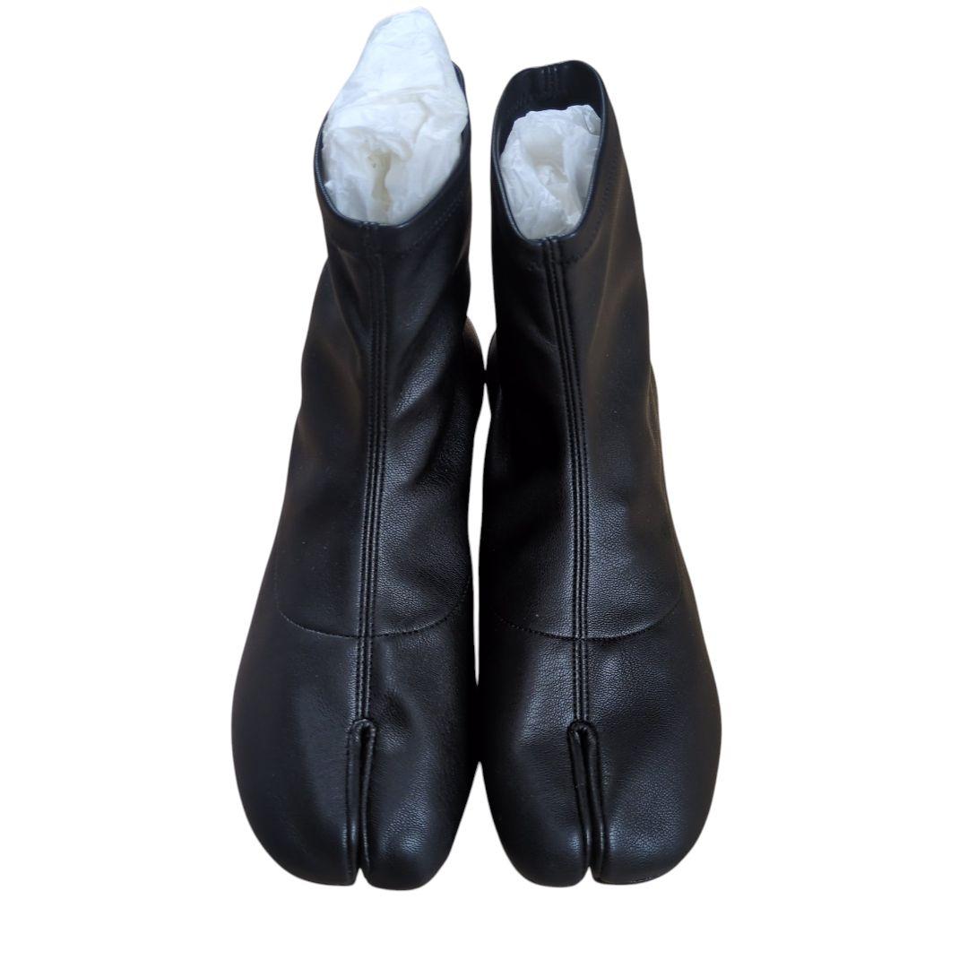 【新品】メゾン マルジェラ レザー 足袋ブーツ ブラック 37