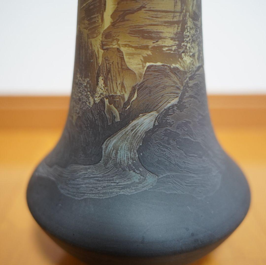 エミール・ガレ風景画花瓶