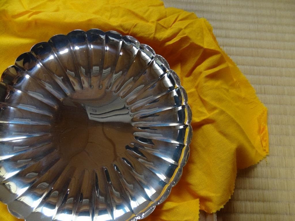 銀製菓子器　銀製徳力　徳力本店　貴金属　美術品　骨董　重量約380ｇ