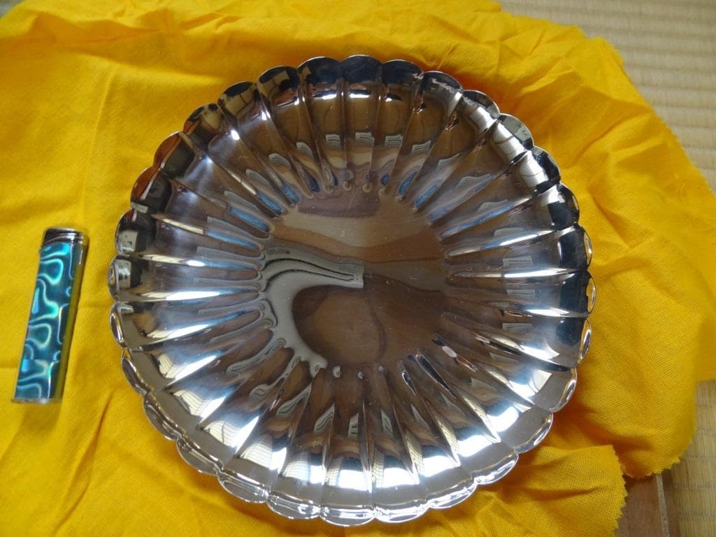 銀製菓子器　銀製徳力　徳力本店　貴金属　美術品　骨董　重量約380ｇ