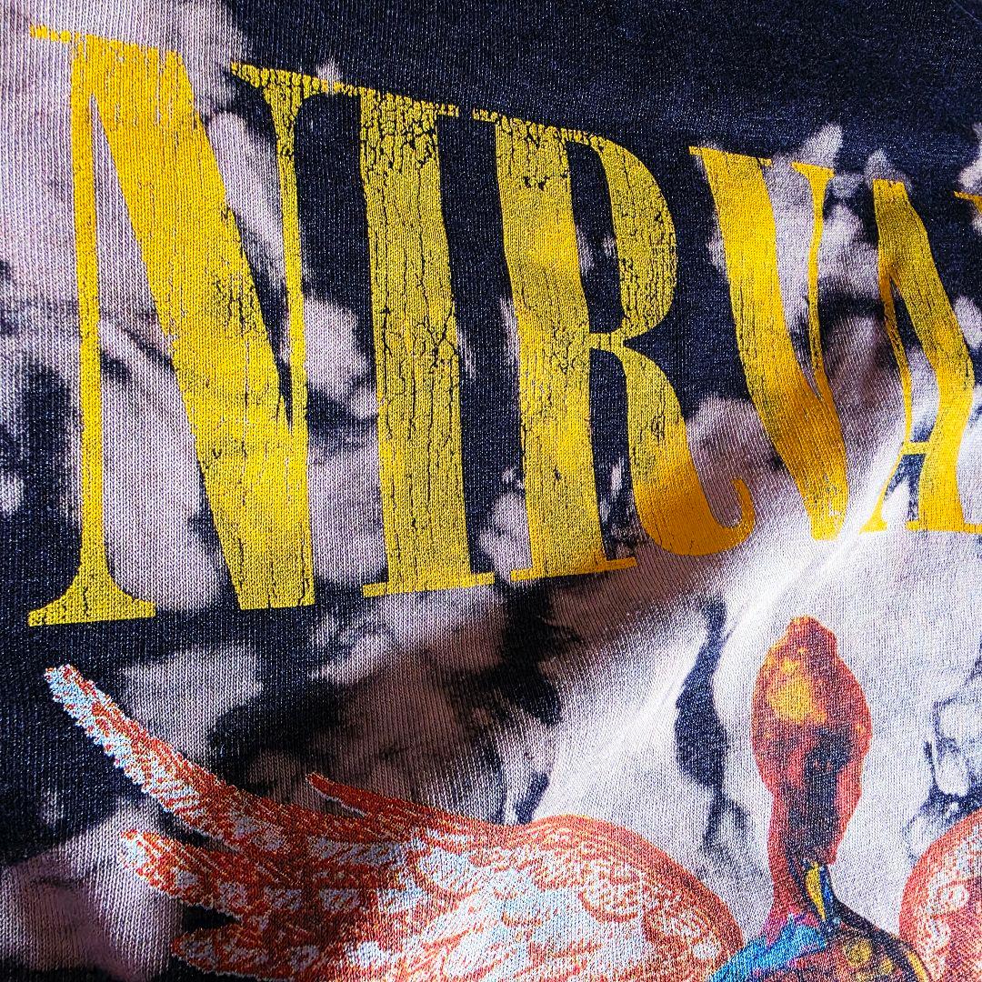 ヨッシー　NIRVANA タイダイプリント スウェット　トレーナー　裏起毛