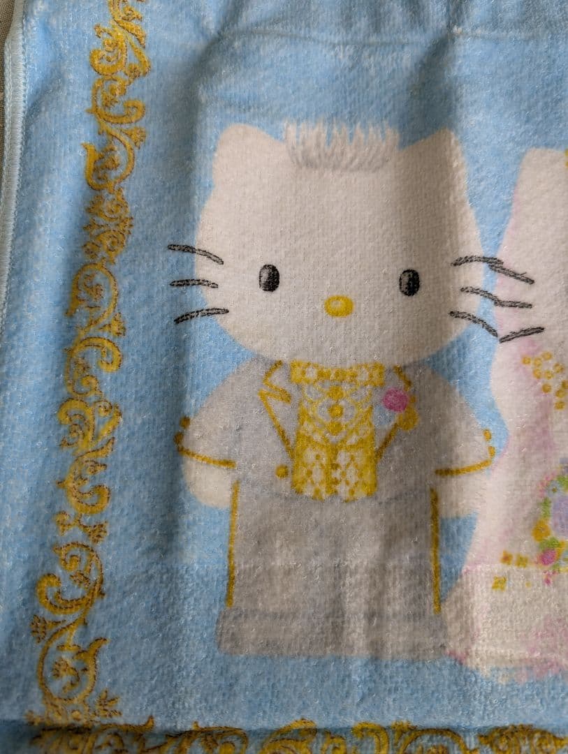 激レア未使用ハローキティ & ダニエル ウエディングフェイスタオル1枚1999年