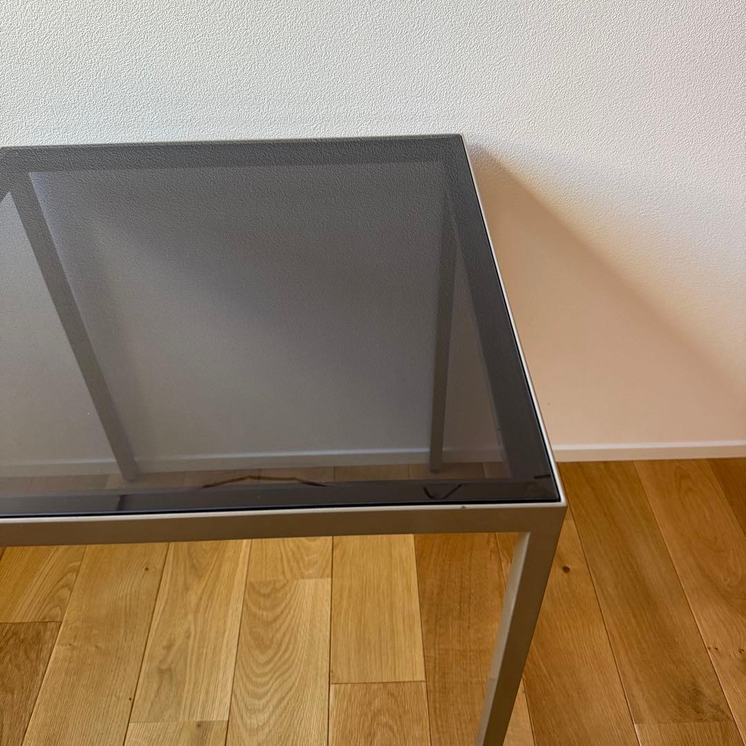 希少　パモウナ　サイドテーブル　ガラステーブル　モダンインテリア　ディスプレイ台