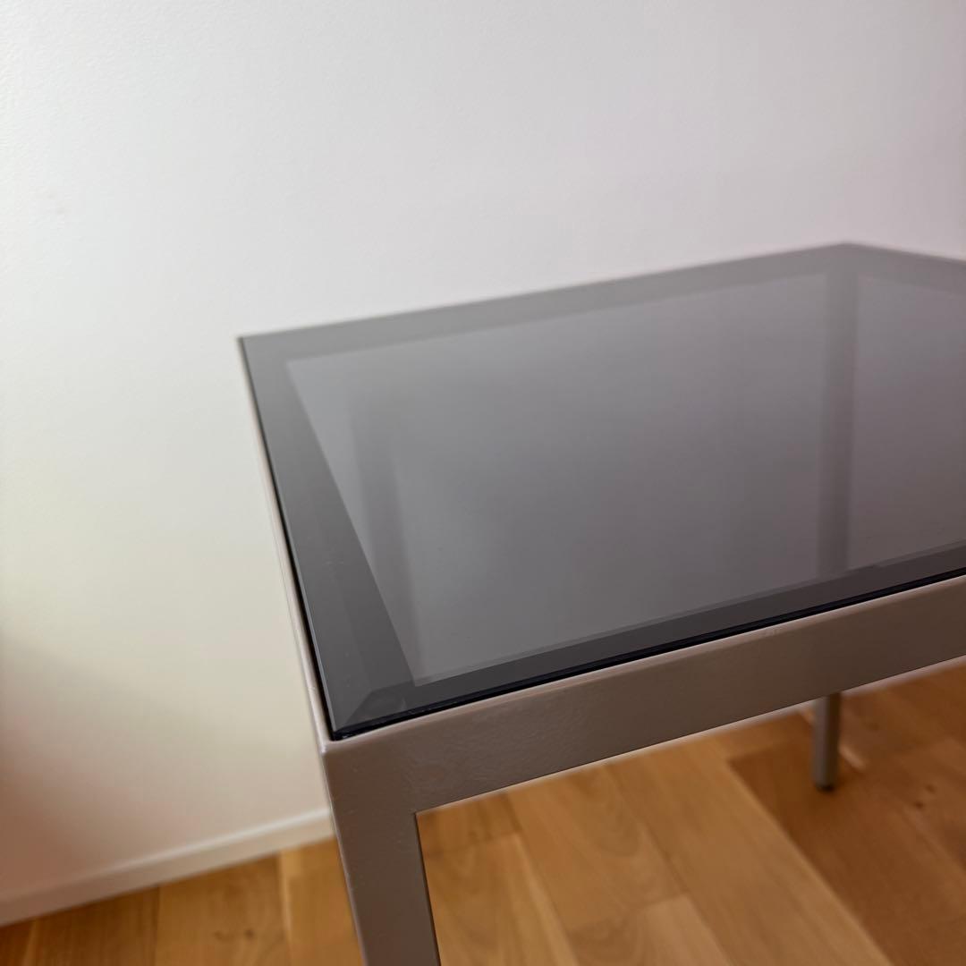 希少　パモウナ　サイドテーブル　ガラステーブル　モダンインテリア　ディスプレイ台