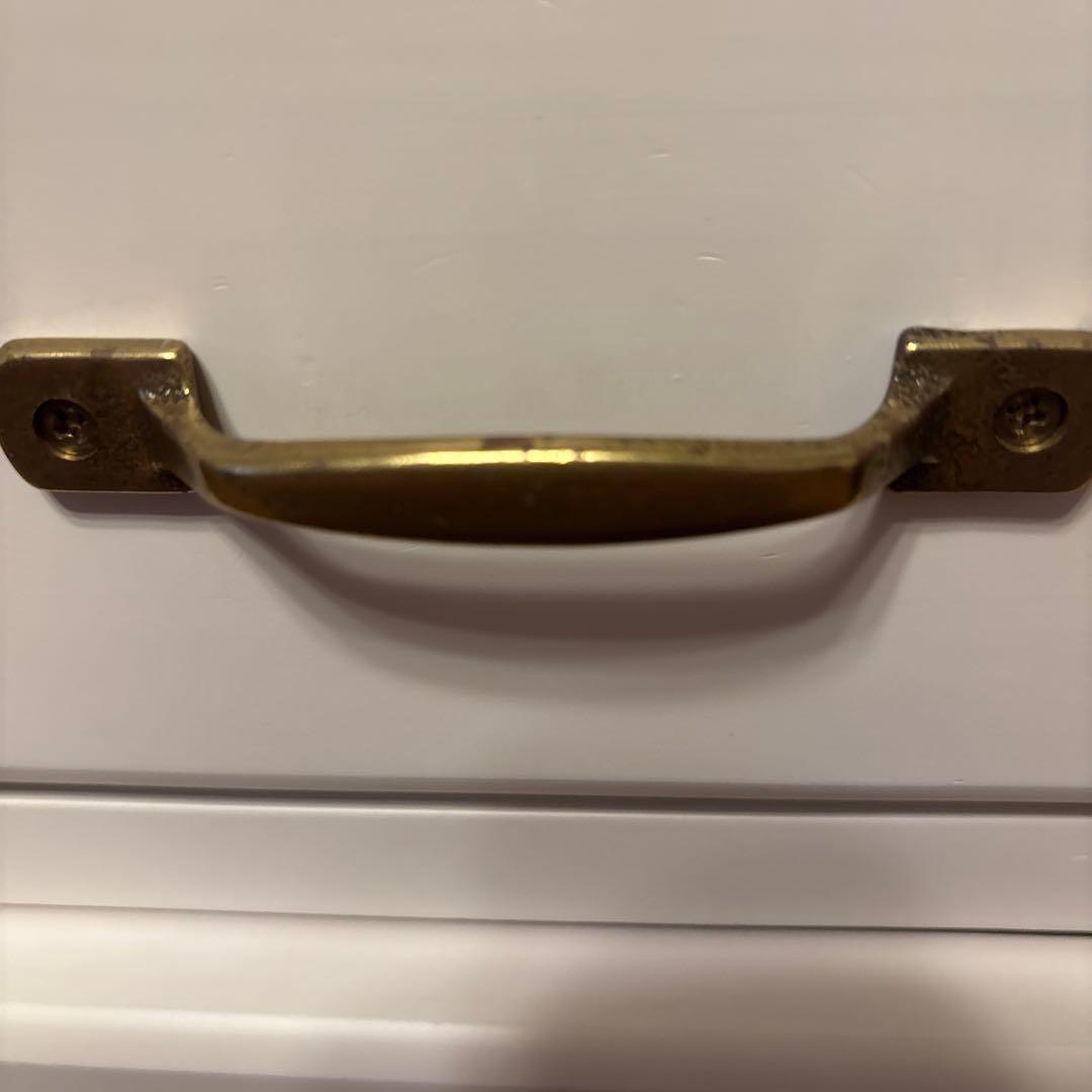 モモナチュラル　デスクワゴン　キャスター付き　ホワイト