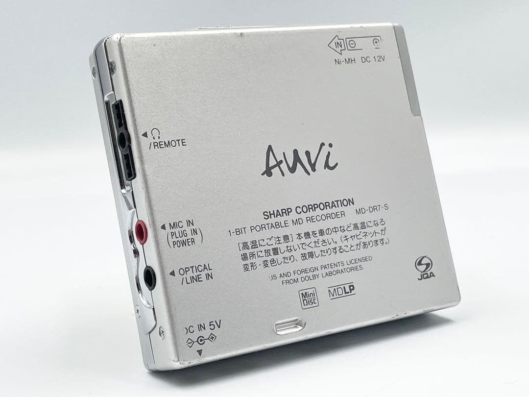 録音再生◯ 外観美品　SHARP MD-DR7 Auvi MDレコーダー